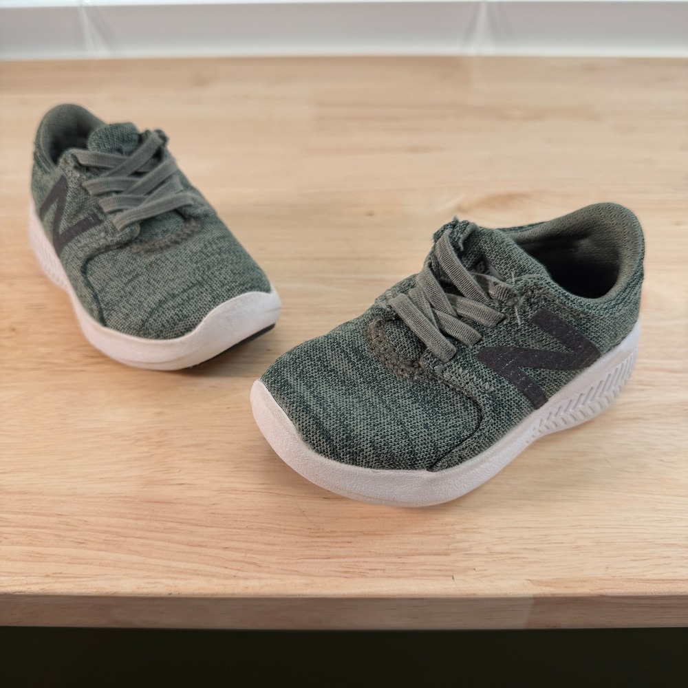 New Balance FuelCore Sneakers Toddler Boys Mineral Green Low Top Athletic - 4